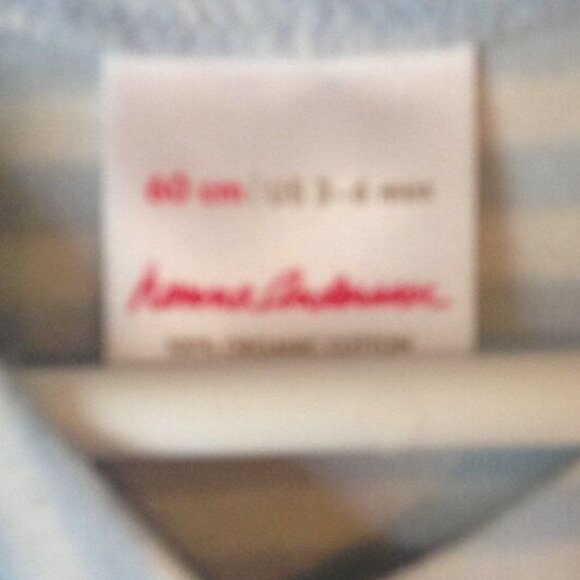 Hanna Andersson Striped Footed Sleeper 100% Organic Cotton 3-6 Months - Picture 4 of 5